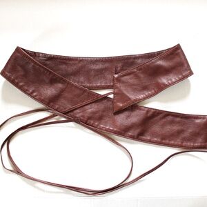 Black Halo Napa Leather Wrap Belt Like New